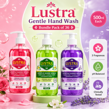 Lustra Gentle Hand Wash Bundle Pack of 36 (500ml Each)