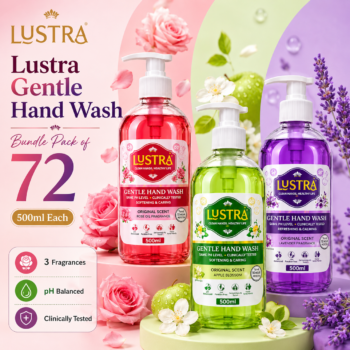 Lustra Gentle Hand Wash Bundle Pack of 72 (500ml Each)