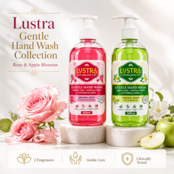 Lustra Gentle Hand Wash Rose & Apple Blossom Bundle Pack of 2 (500ml Each)