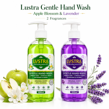 Lustra Gentle Hand Wash Apple Blossom & Lavender Bundle Pack of 2 (500ml Each)